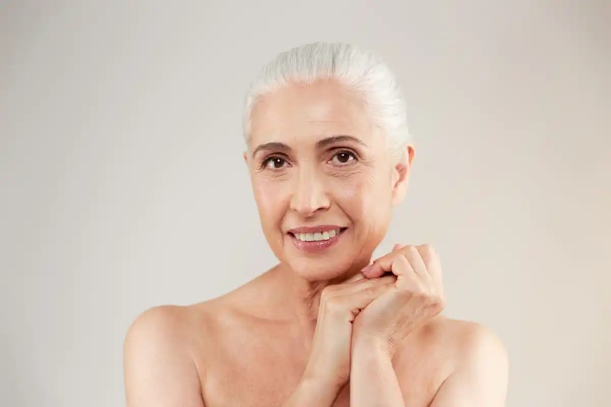 close-up mature Dutch skin natural aging
