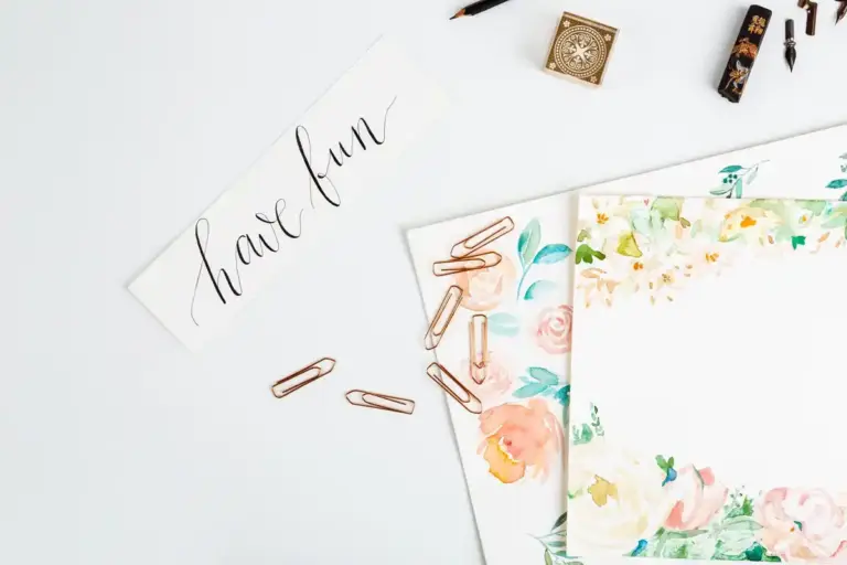 handwritten productivity list on paper desk