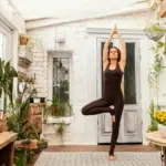 yoga breathing dutch adult indoor urban lifestyle