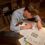 dutch student studying morning vs evening college library night