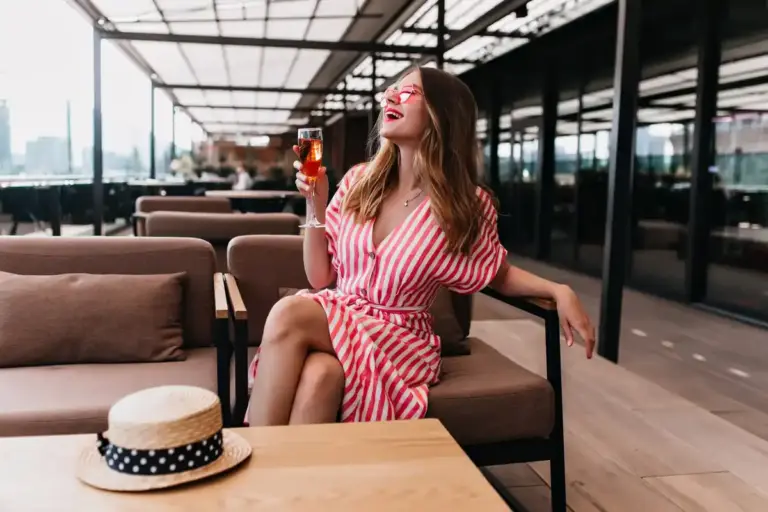 relaxed travelers waiting airport coffee