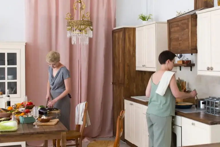 korean grandmother morning routine kitchen