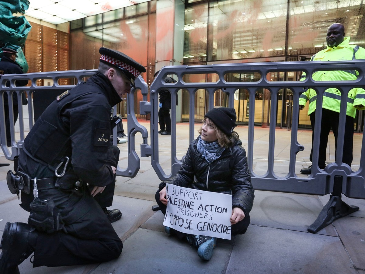 Britse politie arresteren Greta Thunberg tijdens pro-Palestijnse protest in Londen