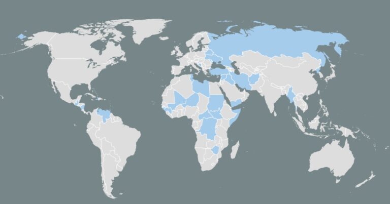 Welke landen, naast Rusland, hebben bezittingen bevroren door de EU?